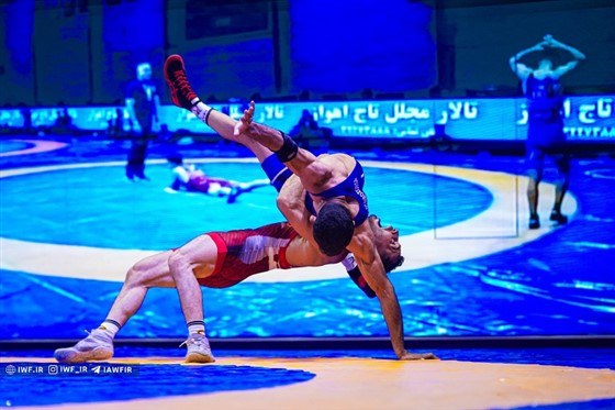 رقابت های کشتی فرنگی بزرگسالان قهرمانی کشور / اهواز :